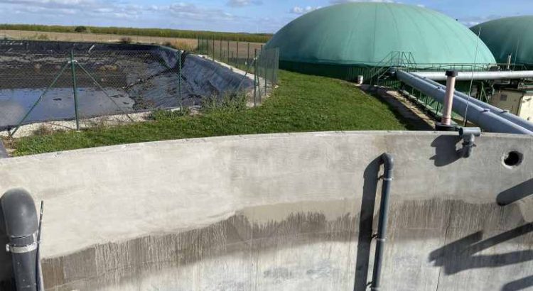 Sanierte Biogasanlage mit neuen Beschichtungen